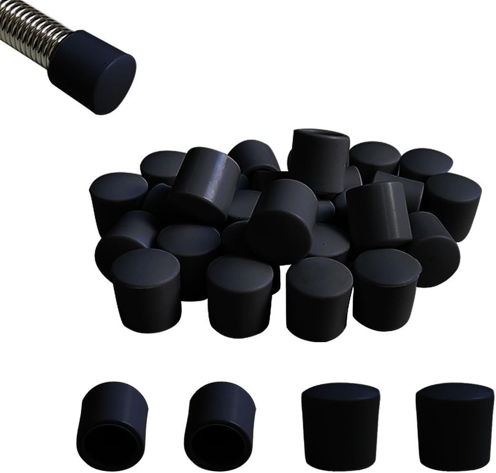 20 PCS Door Stopper Replacement Rubber Tips Black