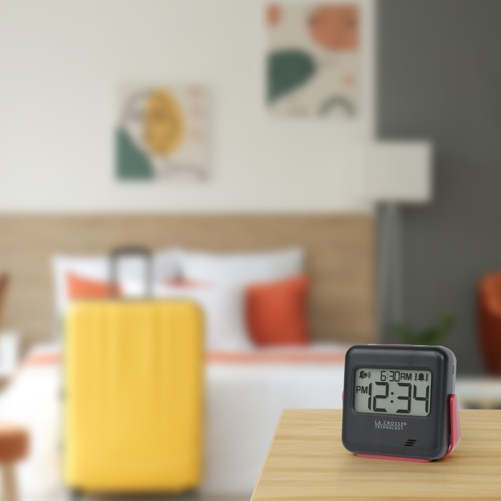 617-147 La Crosse Technology BUZZ Vibration Battery Powered Digital Alarm Clock