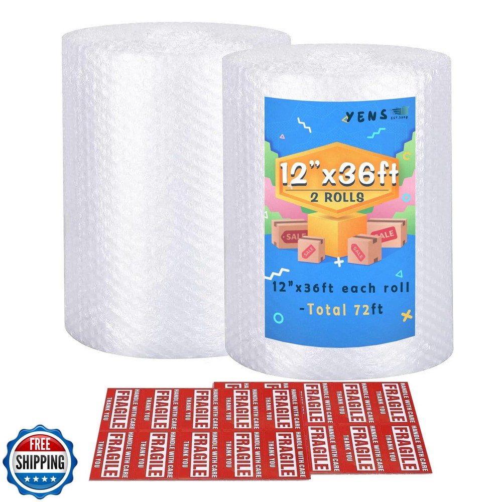 Yens Nylon Bubble Cushioning Rolls 72 ft 12 Inch width Packing Ma