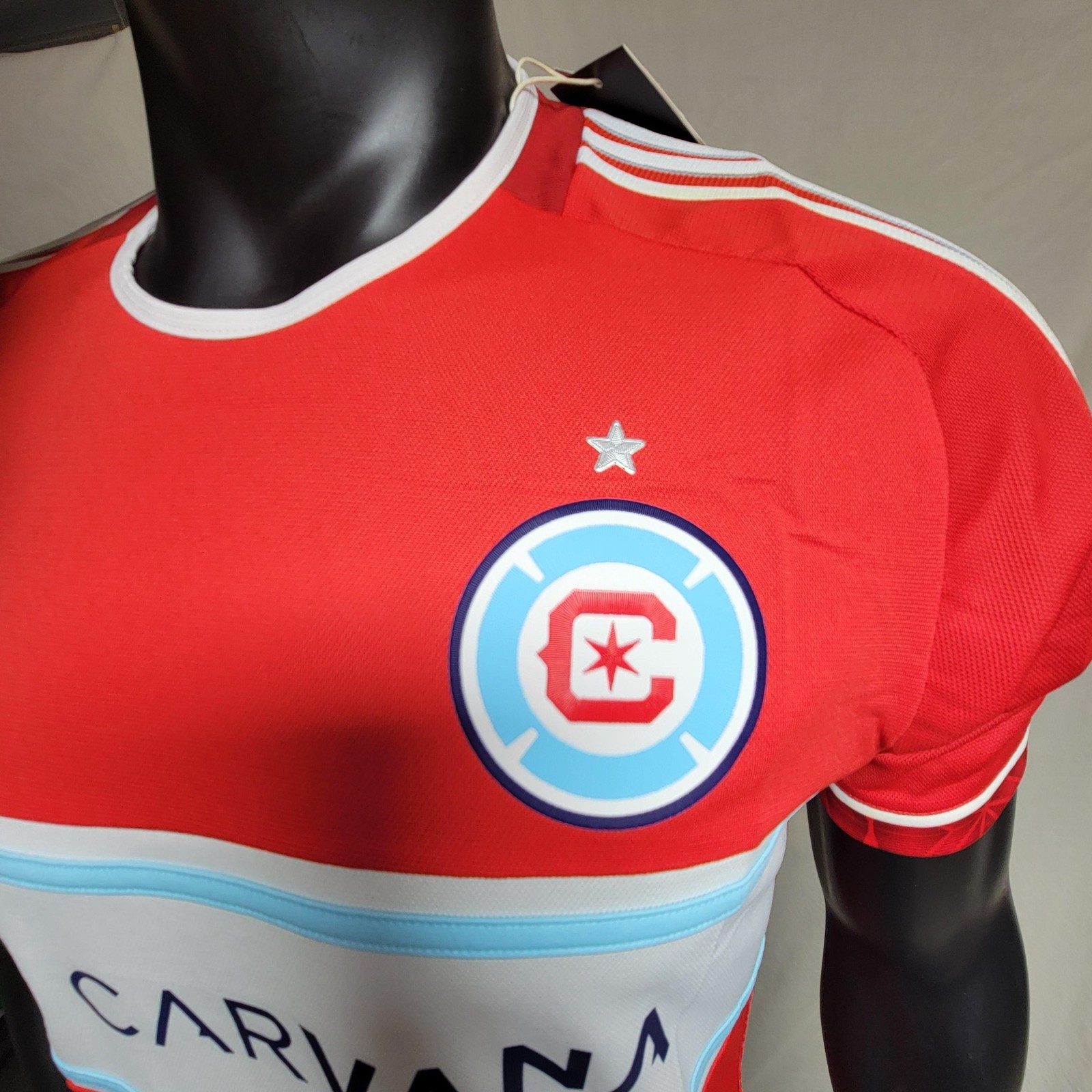 Adidas Chicago Fire MLS Home Soccer Jersey Men Size Medium #JL5835 Red / White