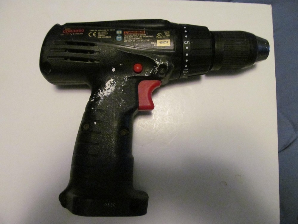 Snap On Tools 1/2" Driver Drill P/N CDR3850 18 Volt Tool Only No Battery
