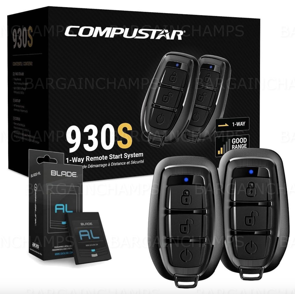 Compustar CS930-S 1-Way Remote Start System + BLADE-AL Universal Bypass Module