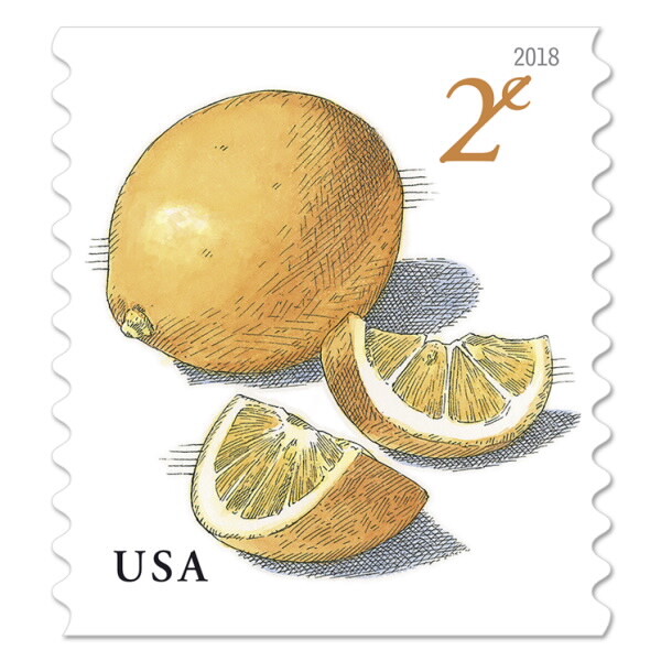 US 5256 Meyer Lemons 2c (2018) - 100 Postage Stamps, Single Flat Strip fr MNH
