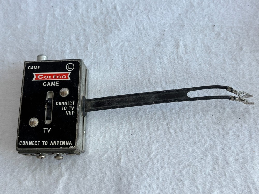 Vintage TV Game Computer Switch Box Adapter RF Antenna Coleco Atari
