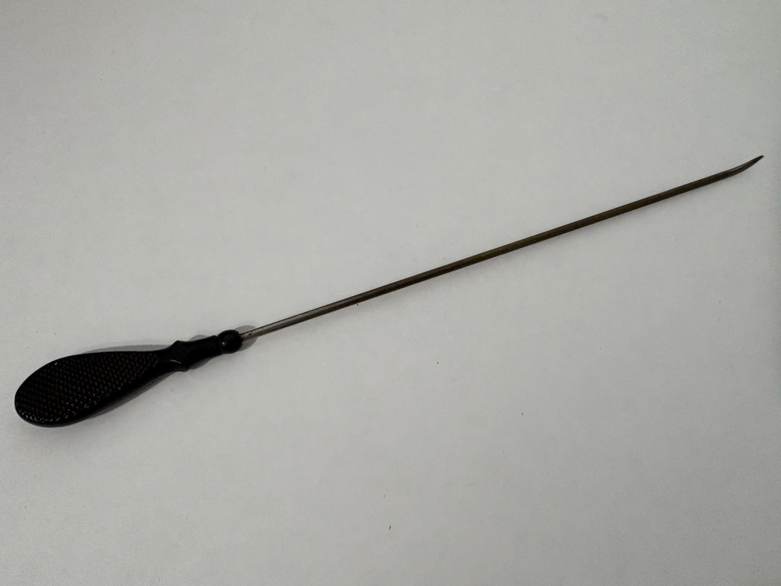 Antique 1800’s Tenacula Pick Civil War Era Surgical Medical Tool Black Handle