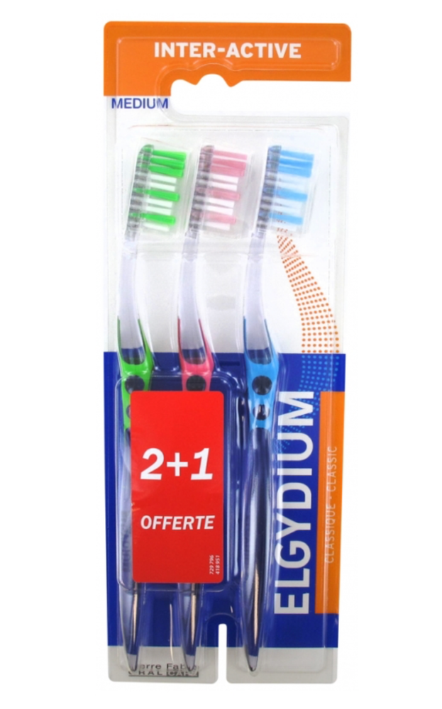 Elgydium Inter-Active Toothbrush - Medium - Interactive