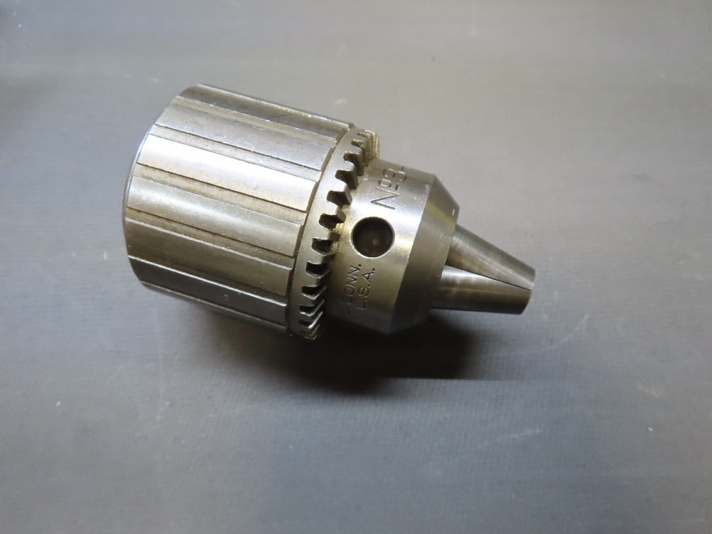 Jacobs No. 34 drill chuck W/key 0-1/2" capacity