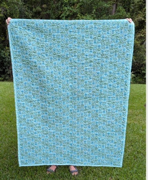 Darling New Handmade Trees Quilt 🌲 Multi Print