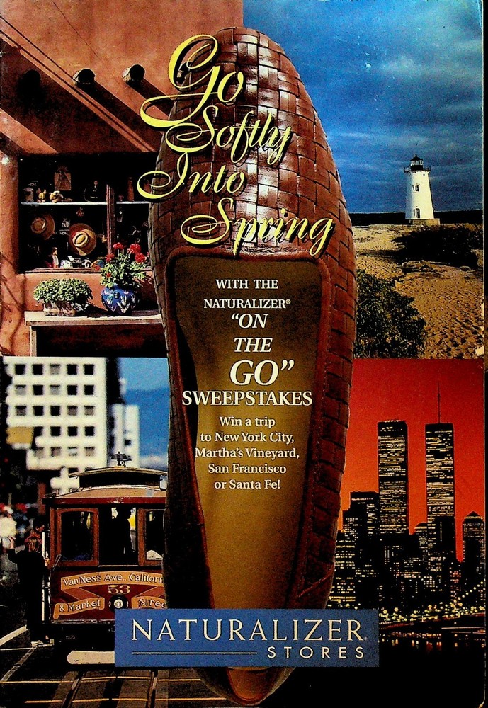 Naturalizer Shoes Go Softly into Spring Catalog 1995 16 pp
