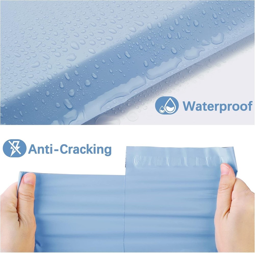 Blue Poly Mailers 24x24 100 Pack - Small Business