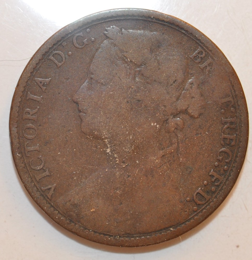 1875 Great Britain Penny