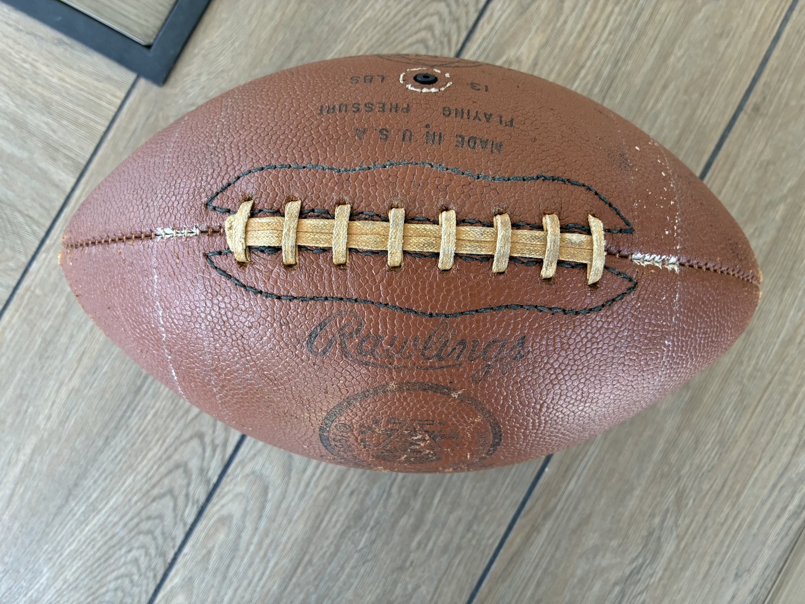 Vintage 1964 AFL American Football League Official Leather Football by Rawlings