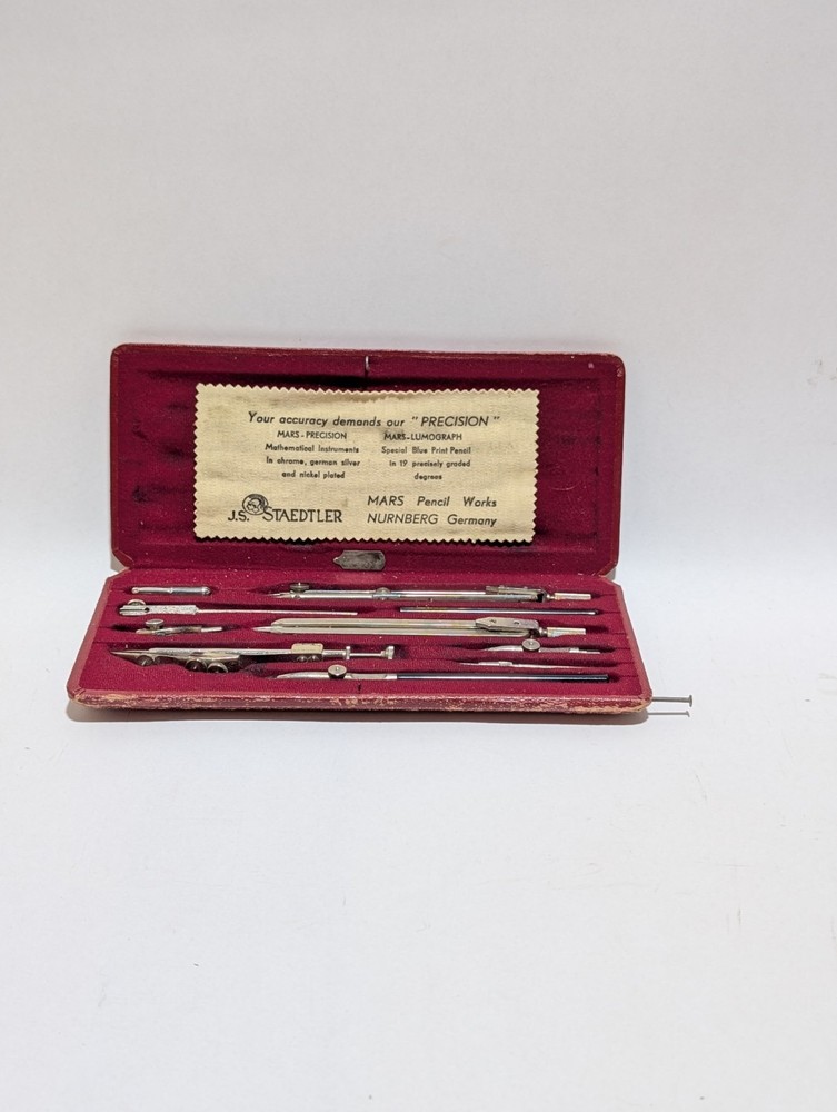 Vintage J.S. Staedtler Mars Drafting Tool Mathematical Instruments Germany