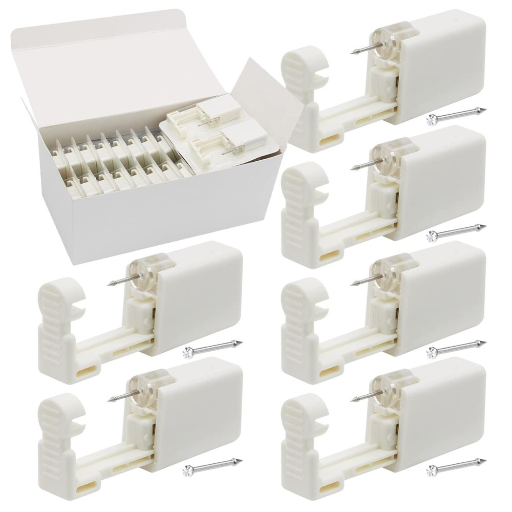 Stainless Steel Disposable Nose Piercer - 24Pcs