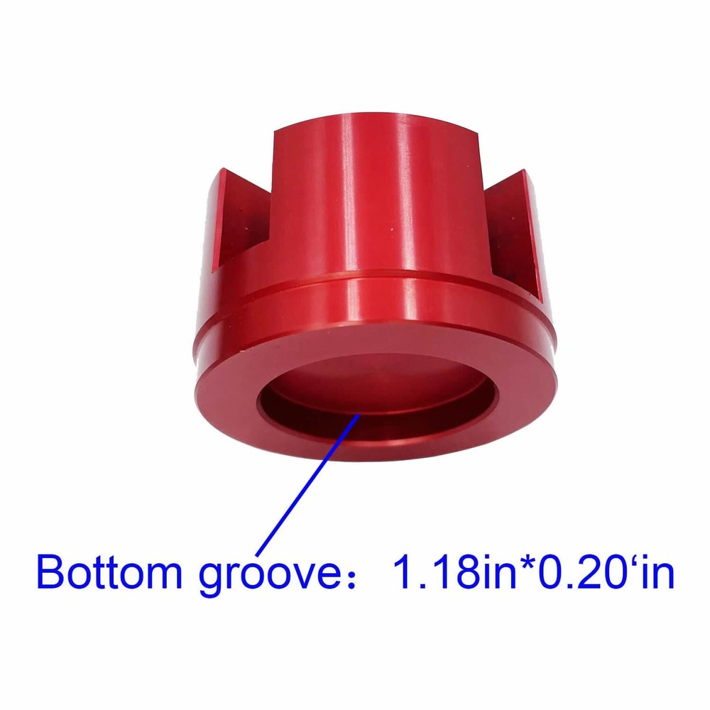 Jack Pad Slotted Bracket Frame Guide Rail Protector Vehicle Universal Red