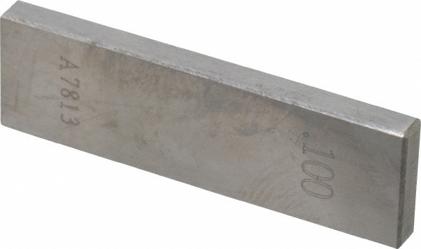 0.1" Rectangular Steel Gage Block Accuracy Grade 0, Includes NIST Traceabilit...