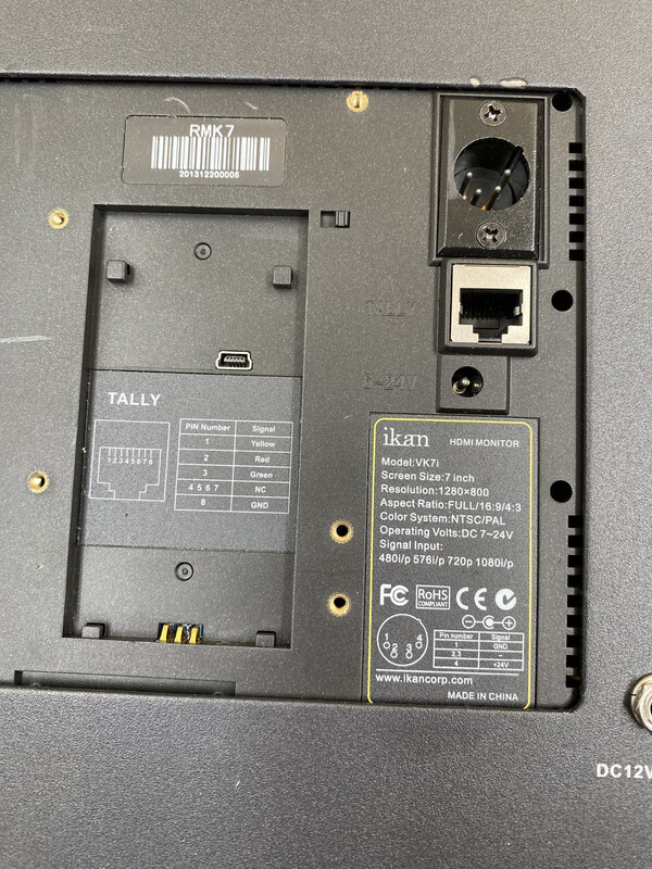 IKAN TWO 7 IN LCD ON-CAMERA FIELD MONITORS WITH IPS PANEL VK7I