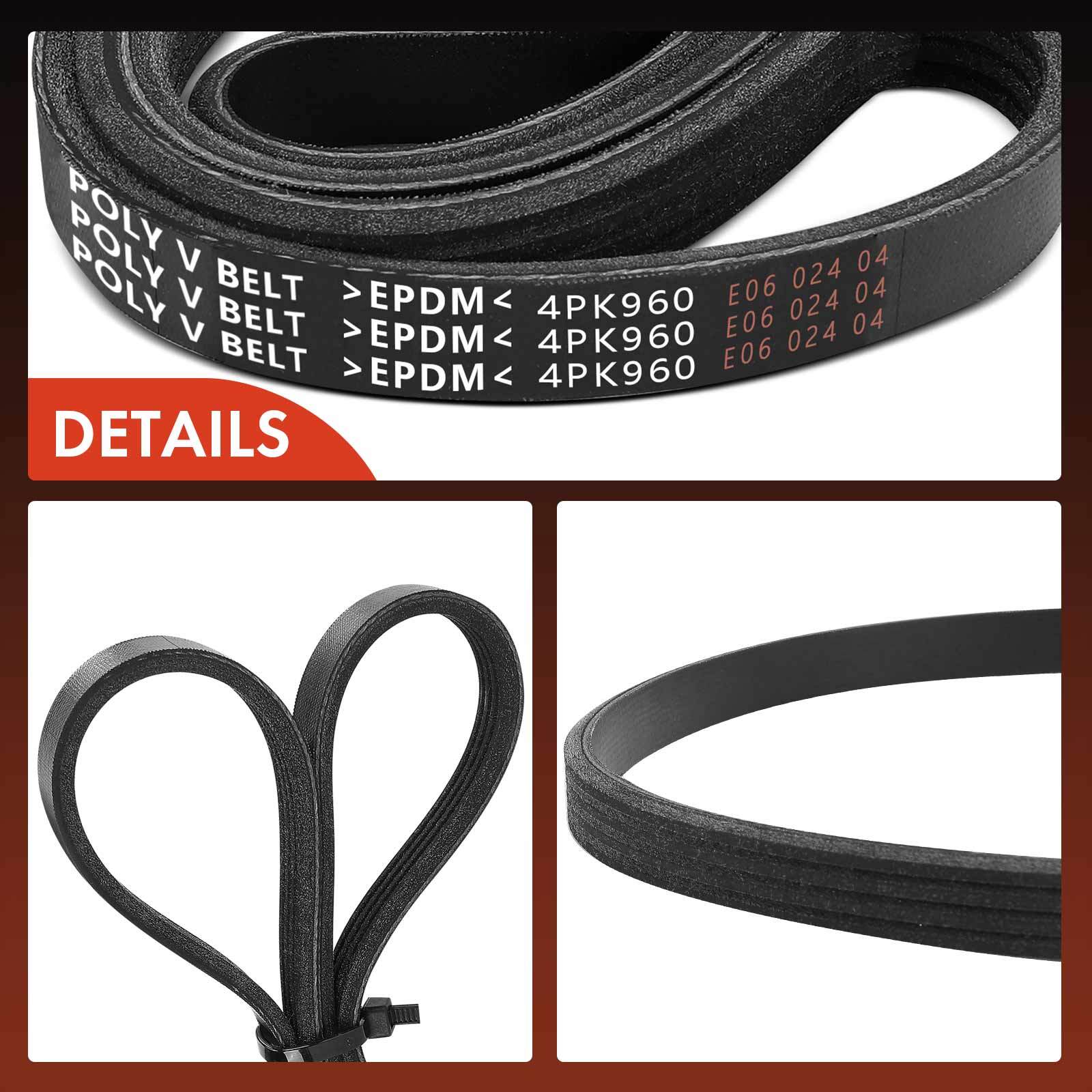 37.89" Serpentine Belt for Chevy Silverado 1500 1999-2008 GMC Honda Hummer Isuzu