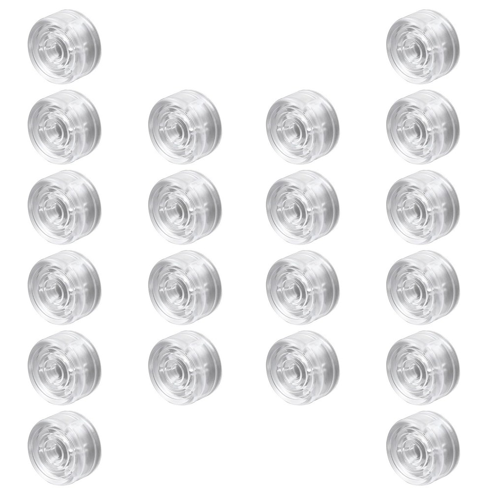 Transparent Guitar Effects Pedal Footswitch Toppers, 20 Pcs Pedal Nail Caps Prot