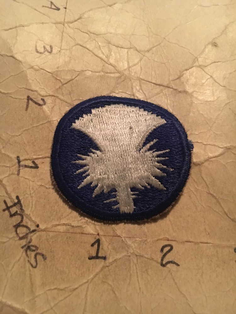 WW2 era US Army 141st Infantry Division c/e patch 9/15/25 no glow