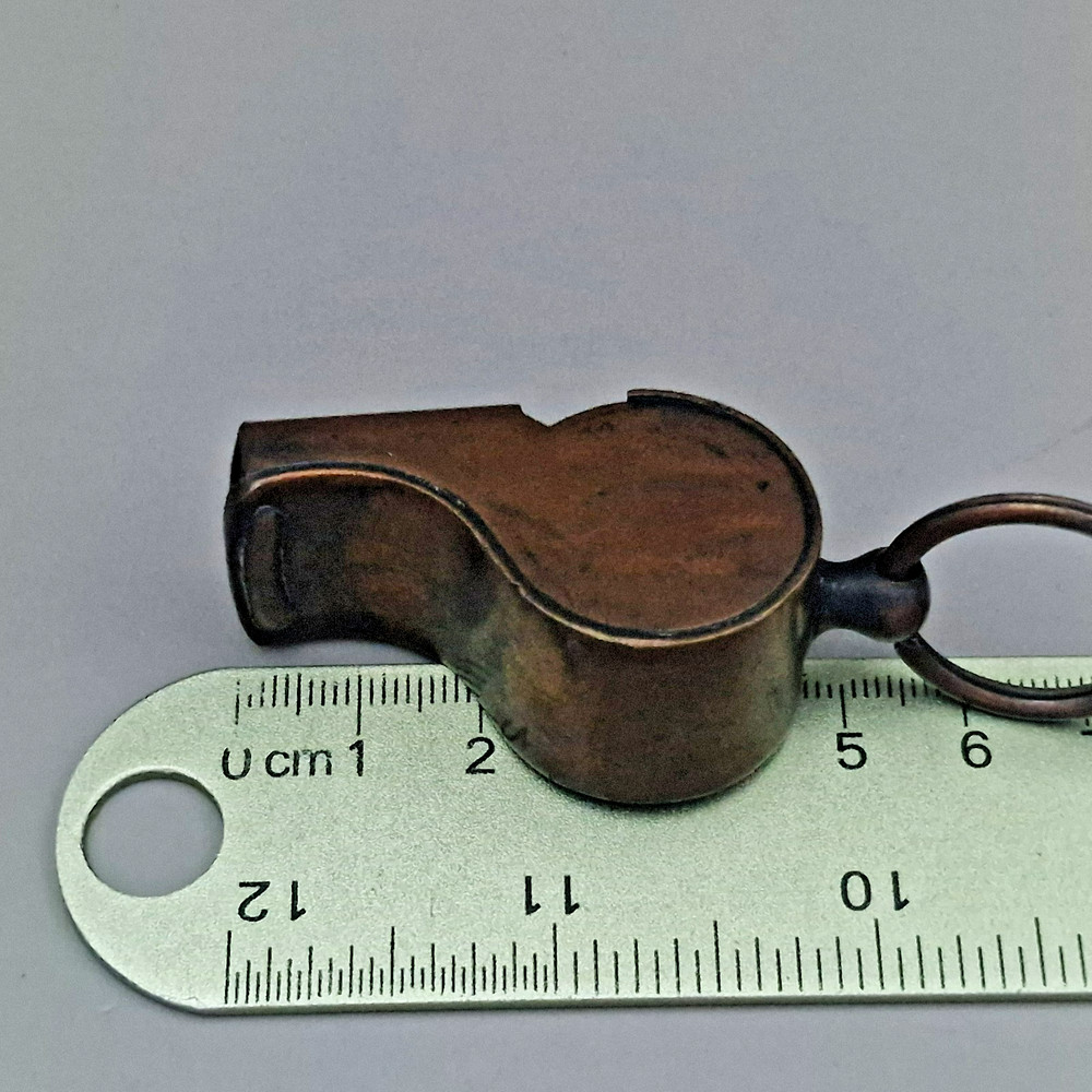 Vintage Copper Whistle with Ring
