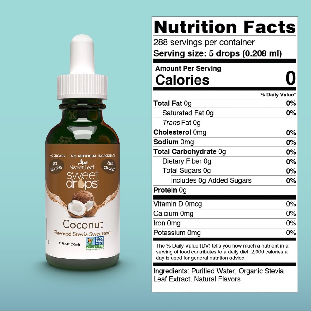 Sweet Leaf Liquid Stevia Coconut 2 OZ