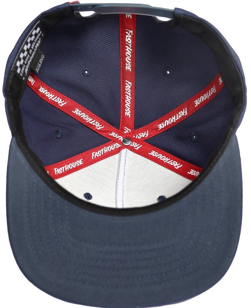 Fasthouse Racing Crew Snapback Hat Navy Blue
