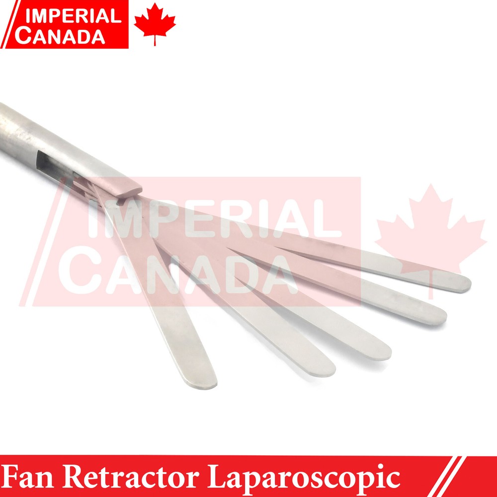 Laparoscopic instruments 5 Fan Fixed Retractor /Adjustable Retractor 10X350mm