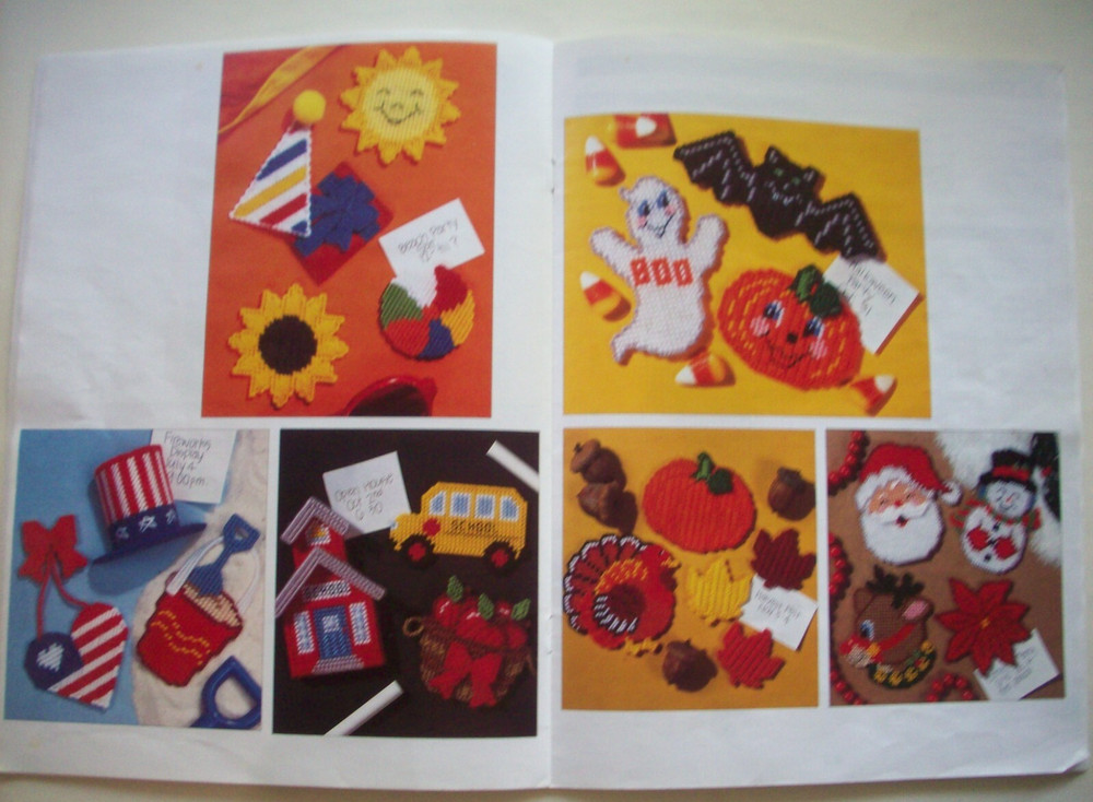 Magnets thru the Year plastic canvas pattern booklet 42 designs *B