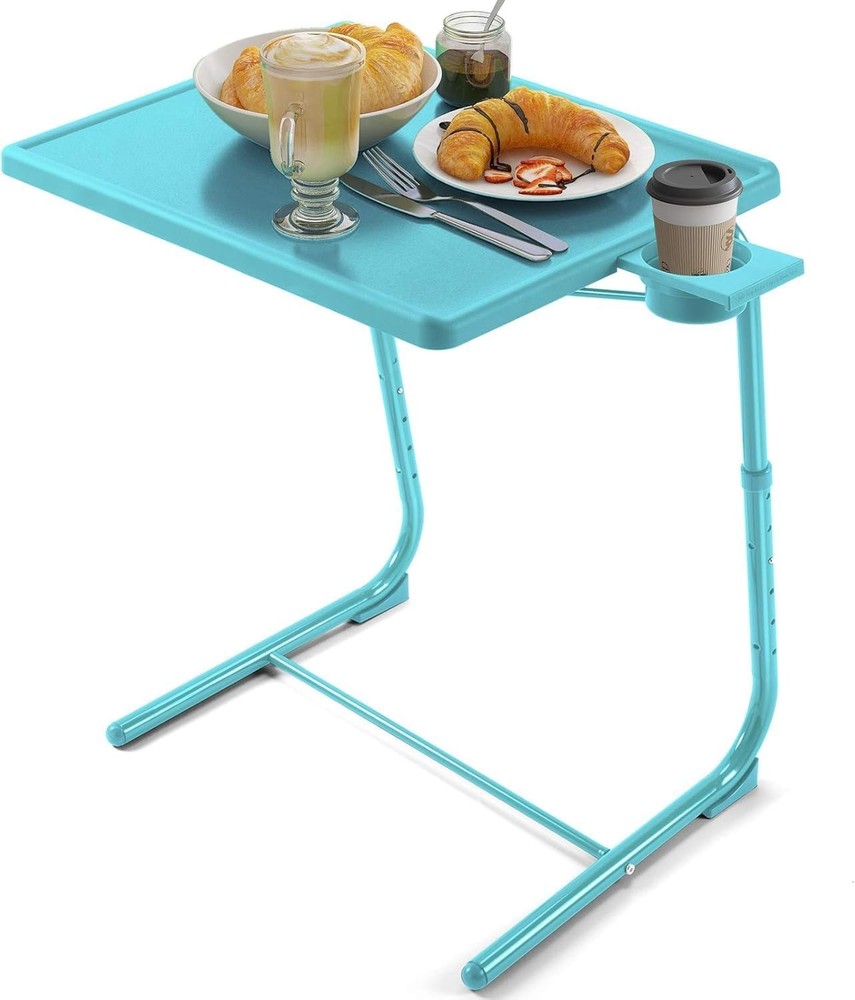 Adjustable TV Tray Table TV Dinner Tray on Bed & Sofa Comfortable Folding Table