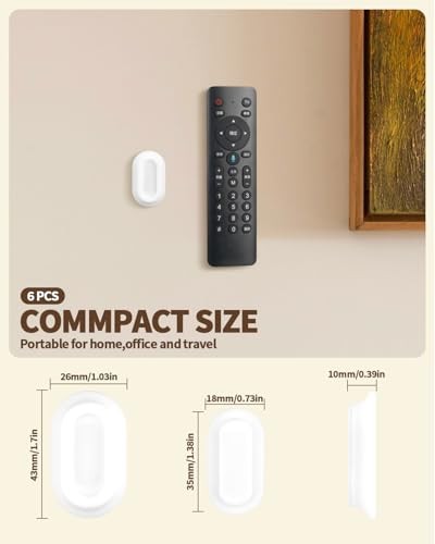 4 Pack Strong Magnetic Remote Control Holder, Self-Adhesive Silicone Remote