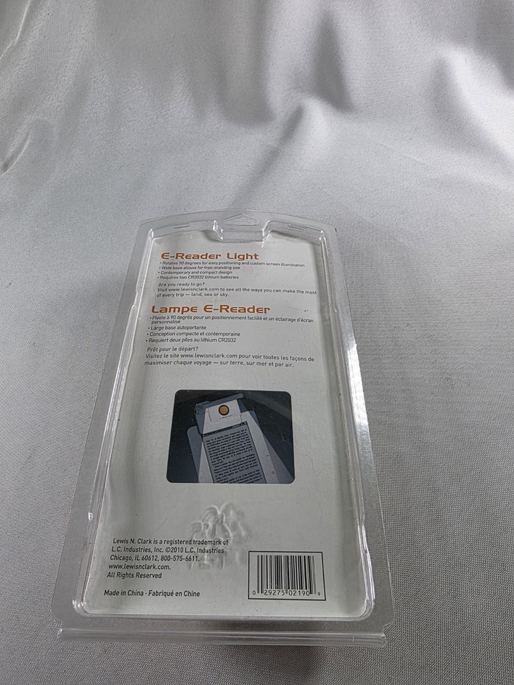 Lewis N Clark Travel Collection E-Reader Book Light