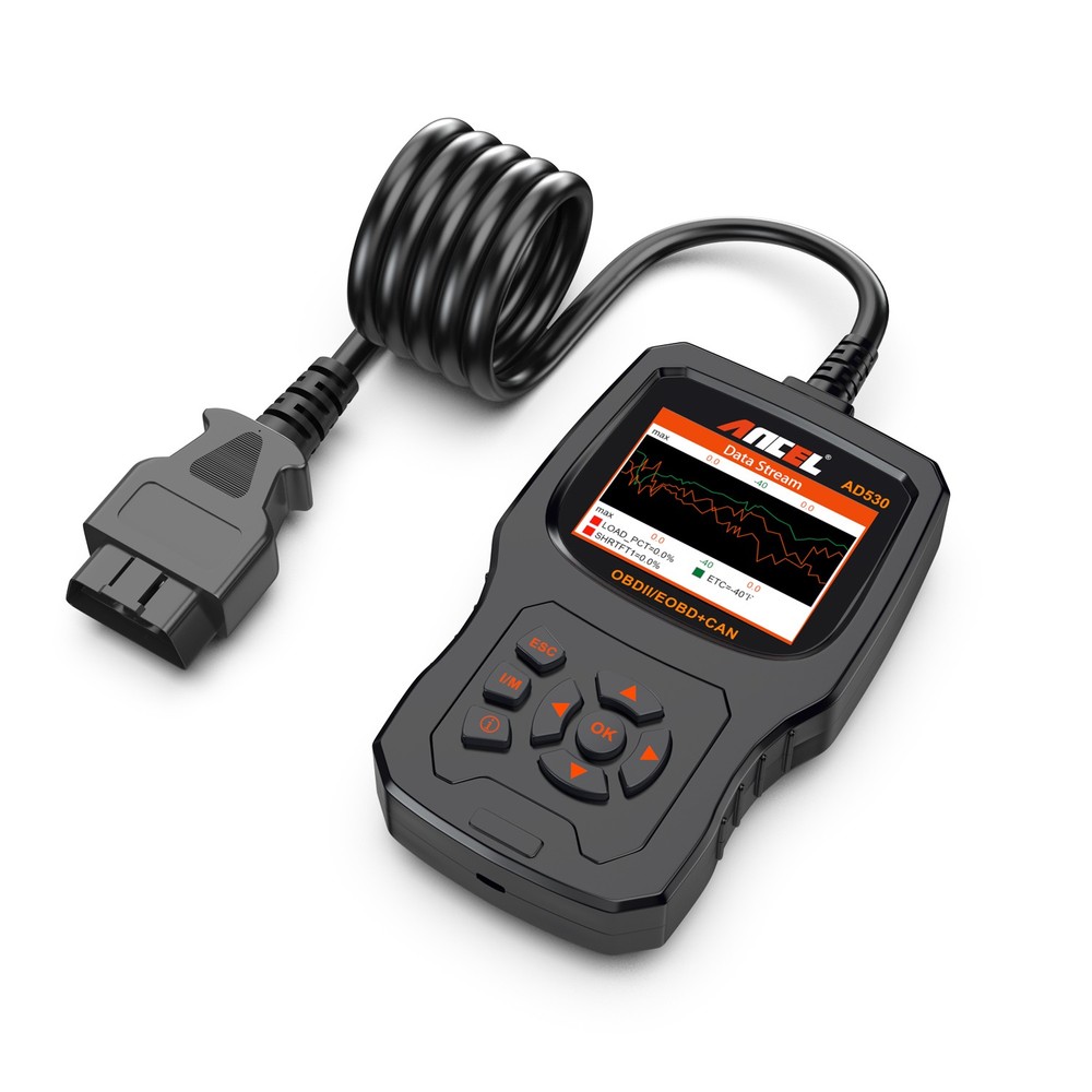 ANCEL AD530 OBD2 Code Reader Scanner Battery Test & Check Engine Diagnostic Tool