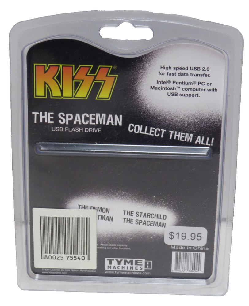 KISS FLASH DRIVE 8G COUNTER TOP DISPLAY BOX + COMPLETE SET OF 4