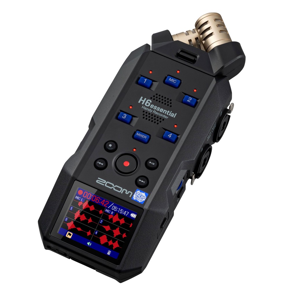 Zoom H6essential 6-Track 32-Bit Float Portable Audio Recorder Accessory Kit