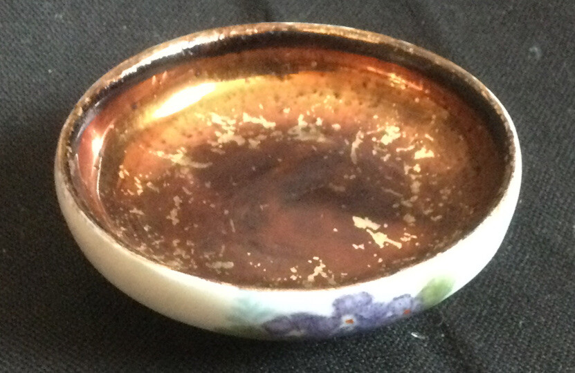 Record Germany Round Footed Open Salt Cellar - 2" diameter