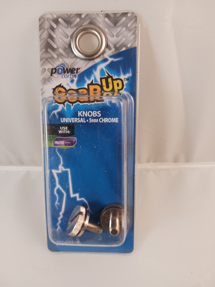 Power Comm Gear Up, 5mm Chrome Universal Knobs, 215-53510