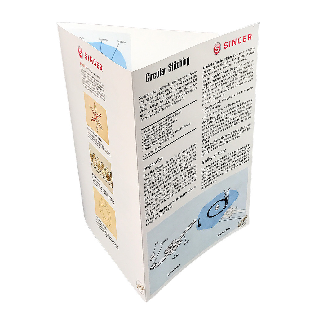 SINGER Circular Stitcher User's Manual Instructions for Use for 161847 511188