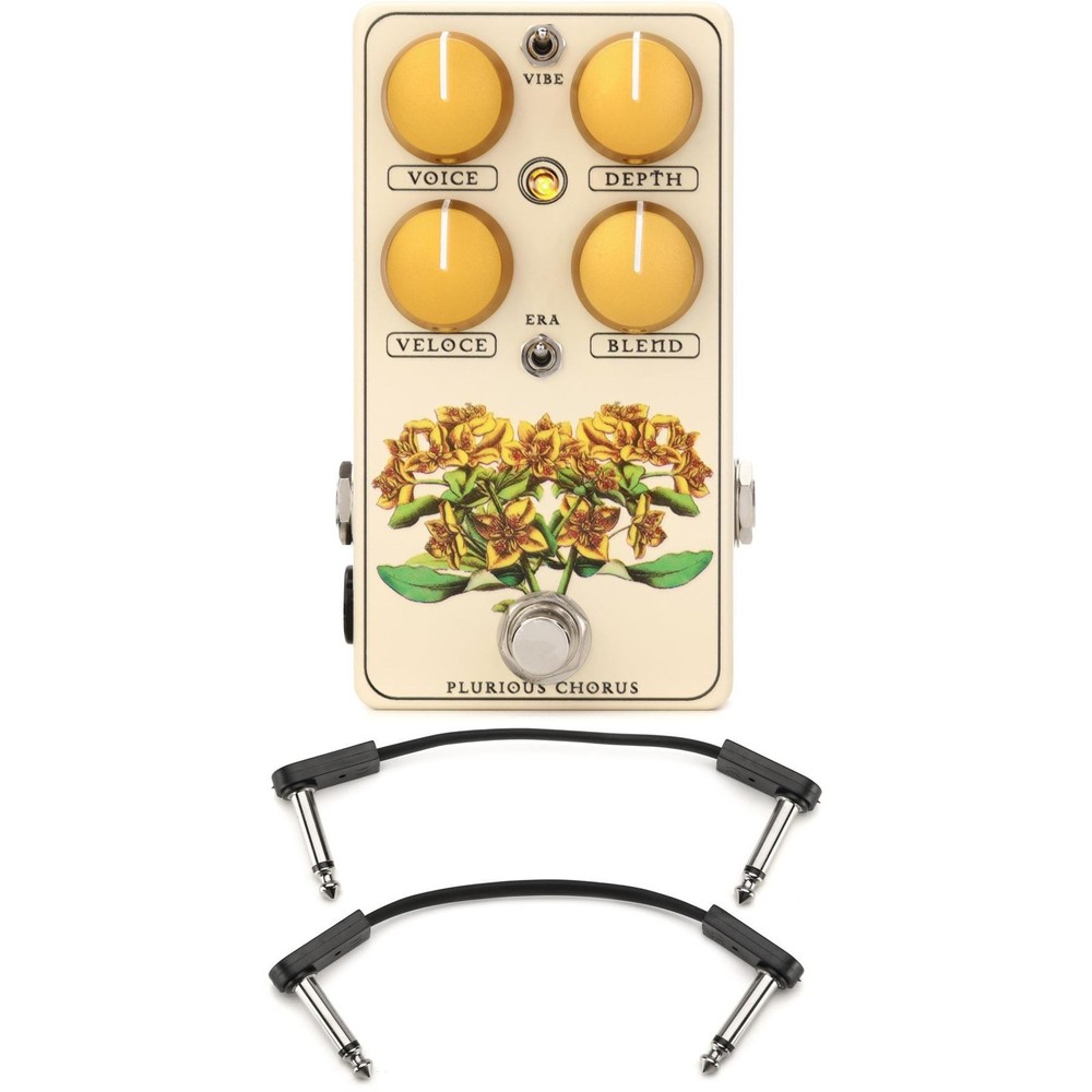 Red Witch Plurious Analog Chorus Pedal with EBS Patch Cables - Sweetwater