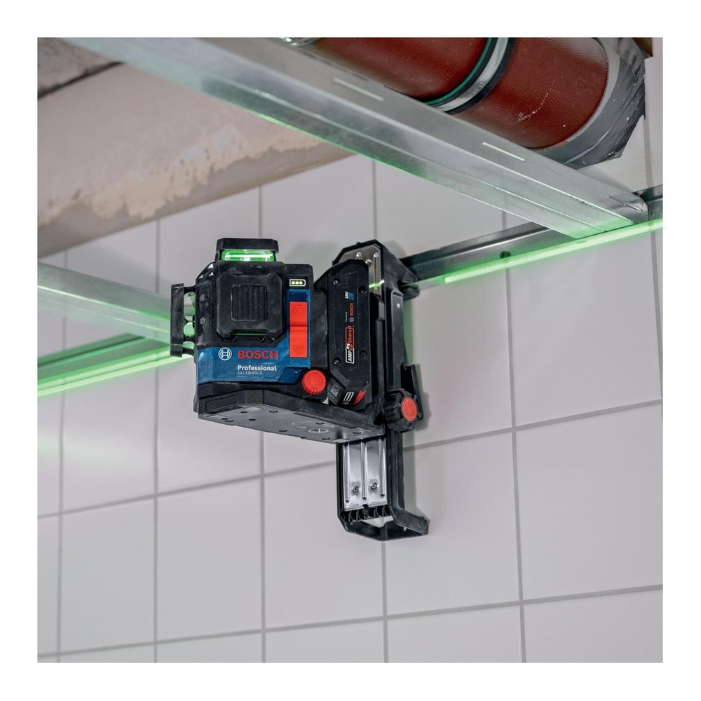 BOSCH GLL330-80CGL 18V Green-Beam Three-Plane Leveling Alignment Laser