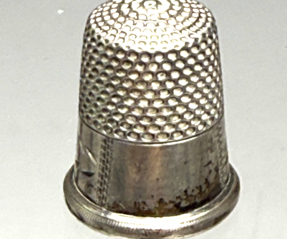 Antique Rare Thimble Sterling SIlver #4