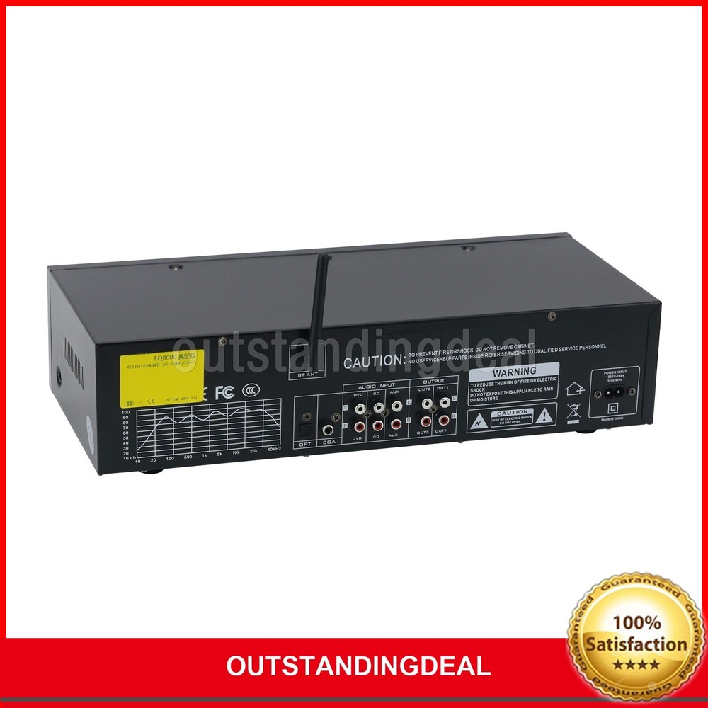 EQ8000 Equalizer Bluetooth Optical Fiber Coaxial Digital Audio Decoder Processor