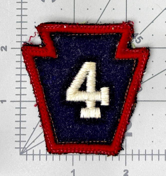Off Uniform 1944-1946 Pennsylvania State Guard 4th Regiment Patch Inv# K2098