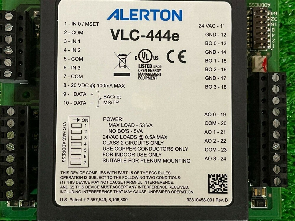 Alerton VLC-444E Bacnet Field Controller