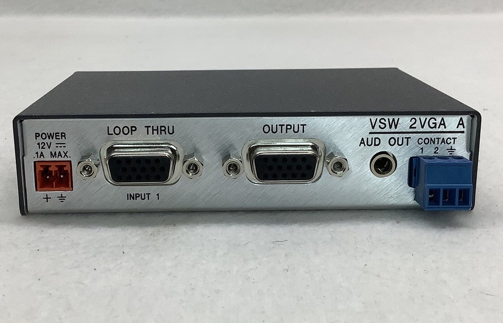 Extron VSW 2VGA A Two Input VGA and Stereo Audio Switch