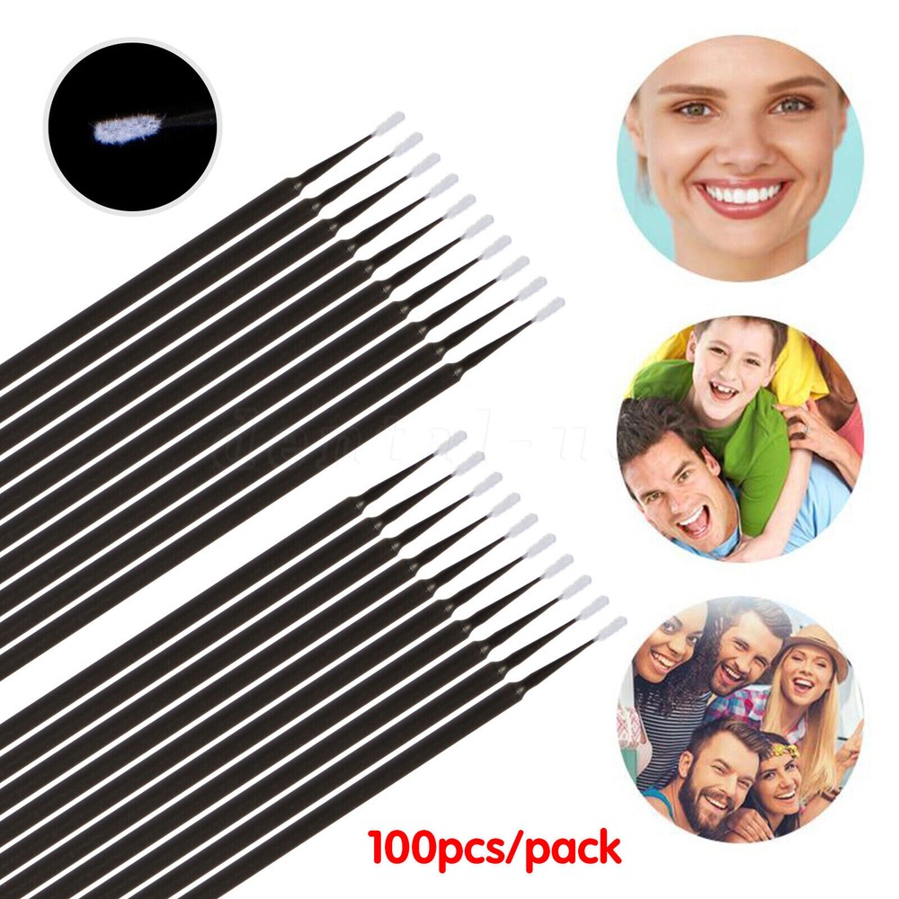 NEW Dental Microbrush Disposable Applicators Tips Micro Brush Cleaning 4Sizes