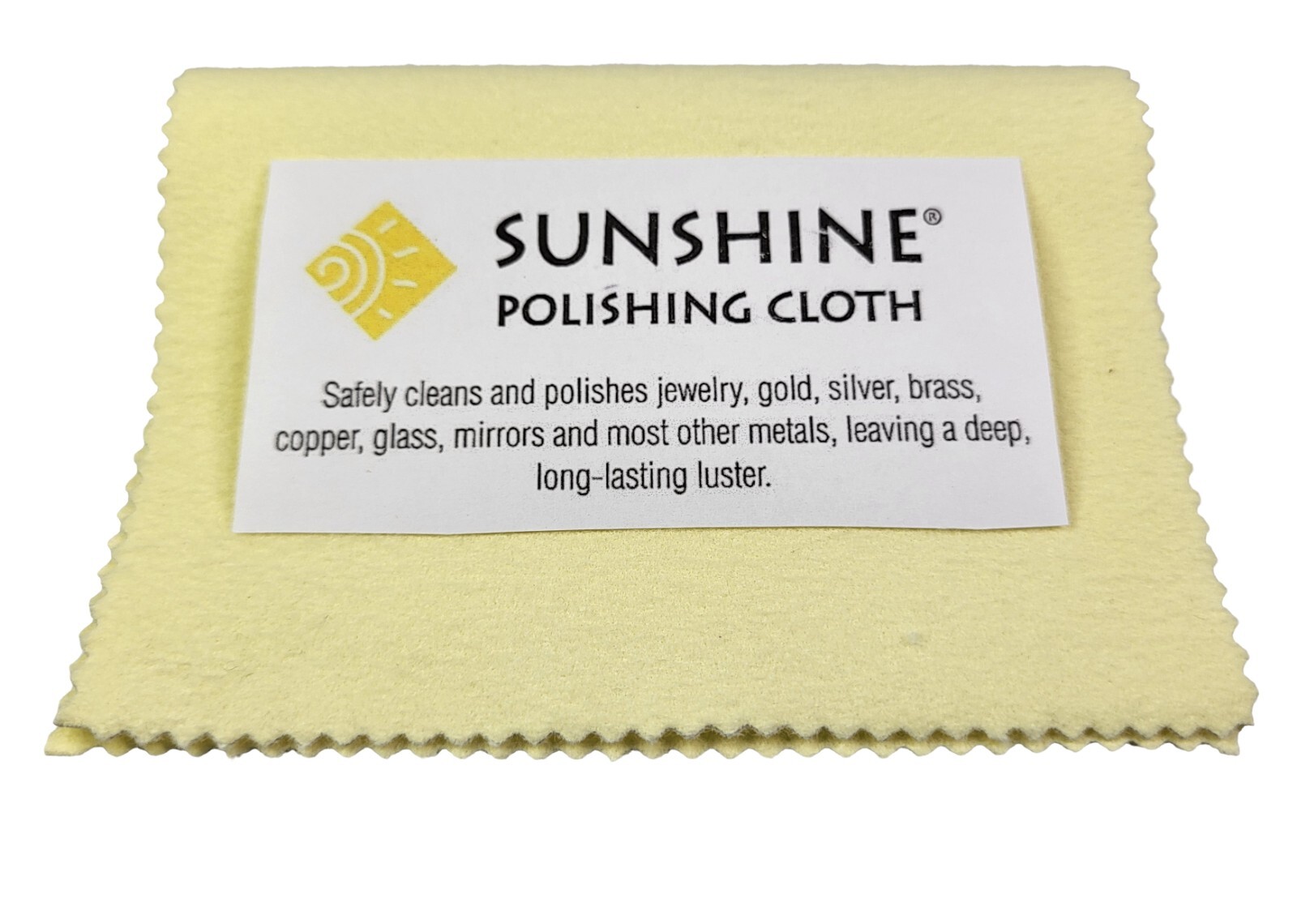 Sunshine Polishing Cloth (Large 7,5’’x5’’) - Jewelry Cleaning Cloth