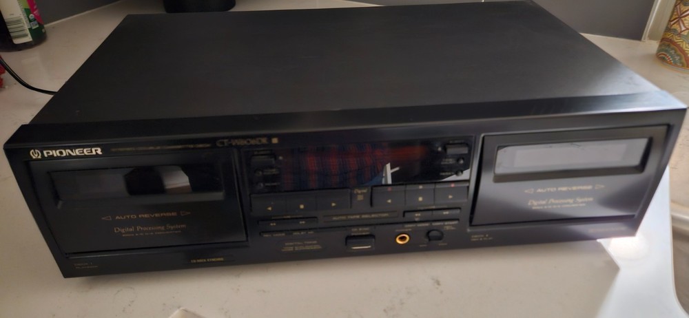Pioneer CT-W606DR Digital Processing Double Cassette Deck Tested Works Pristine