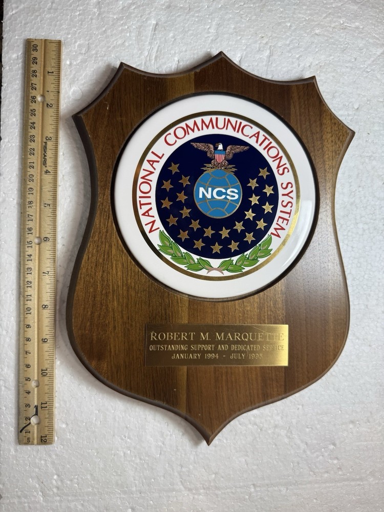 Vintage USAF Plaque- National Communications System