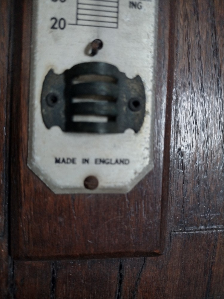 Vintage British Barometer - Missing Thermometer